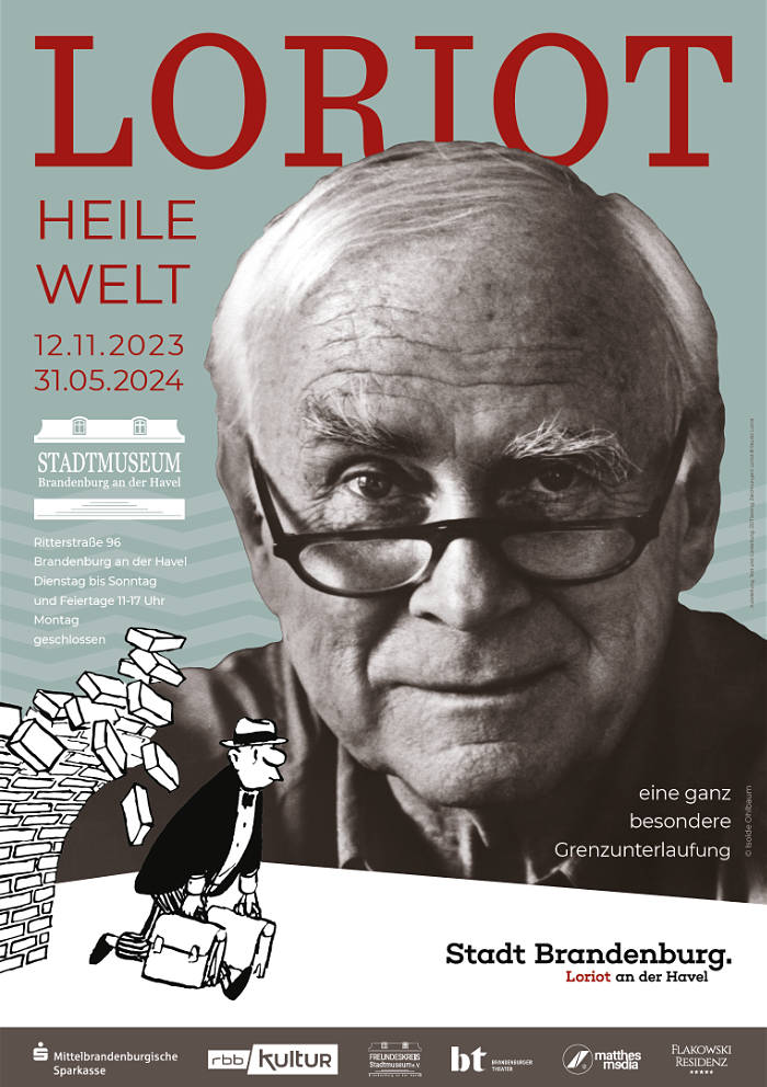 Plakat zur Ausstellung Loriot:Heile Welt